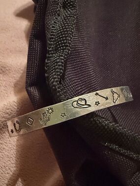 Silver Western Metal Cuff Bracelet